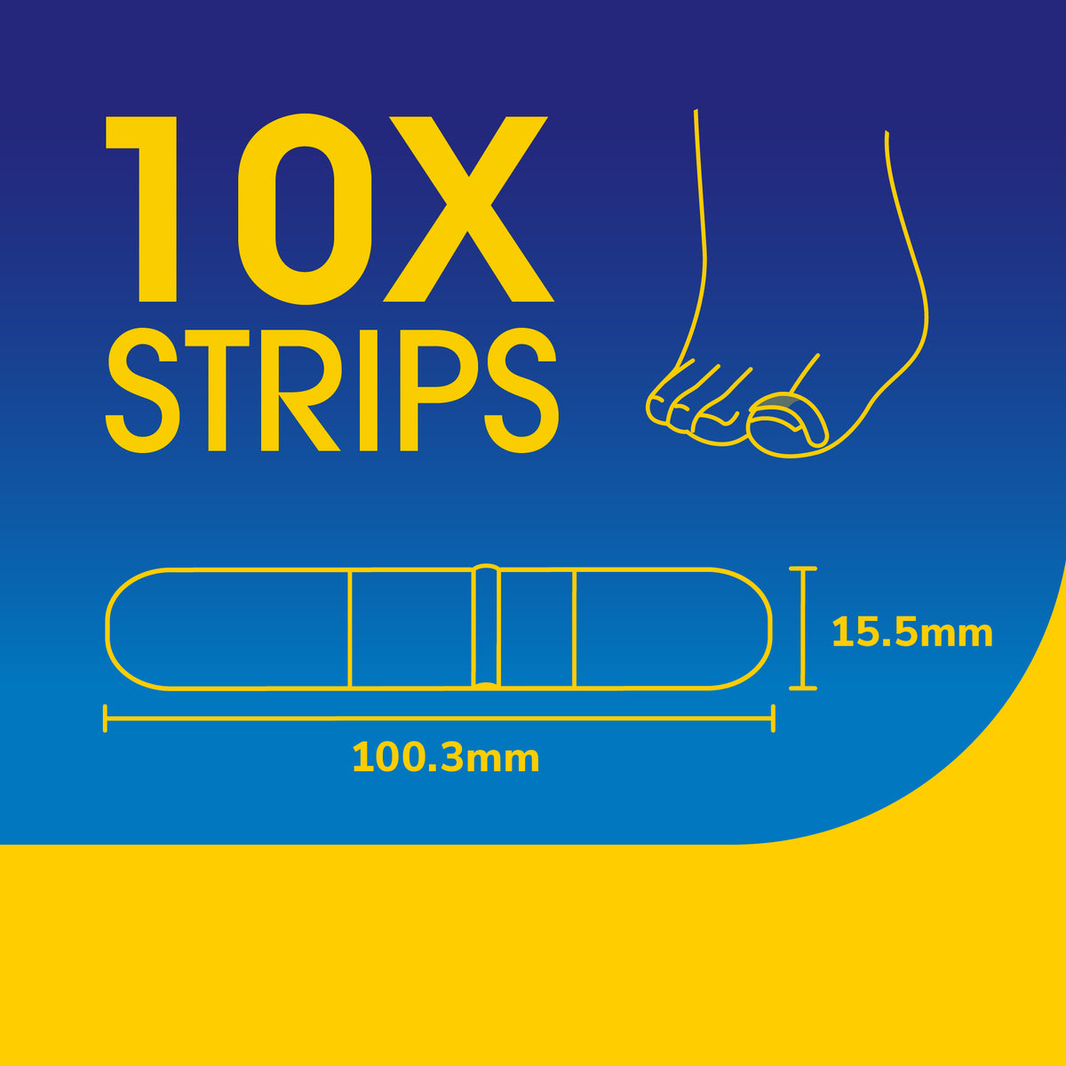 Ingrown Toenail 12-Hour Pain Relief Strips