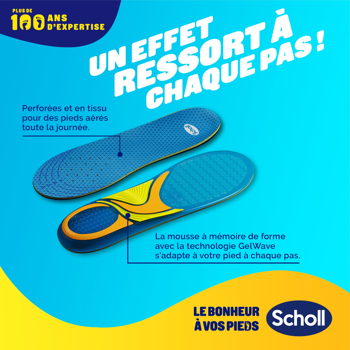 Scholl GelActiv avslappende innleggssåler - størrelse 35.5-40.5