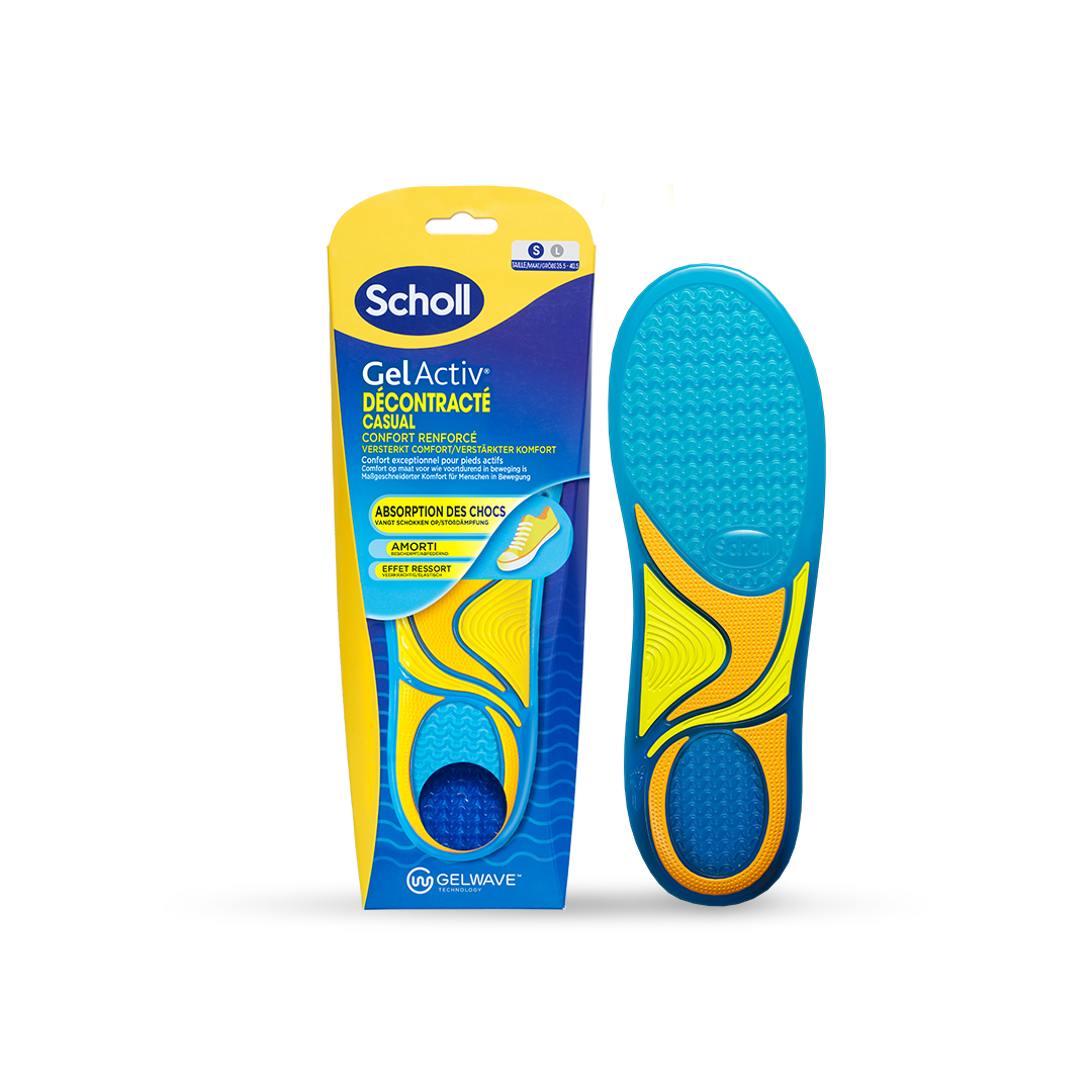 Scholl GelActiv avslappende innleggssåler - størrelse 35.5-40.5