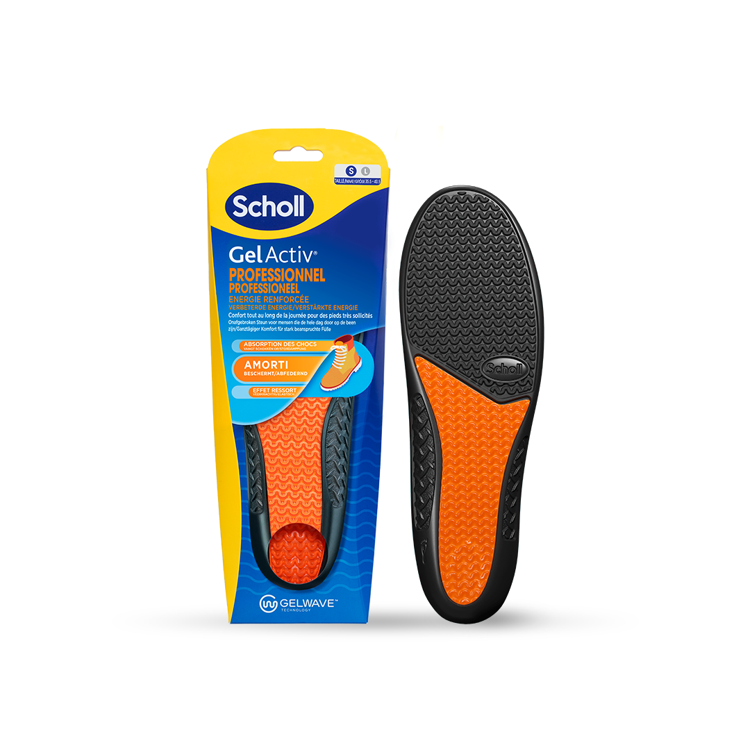 Scholl GelActiv professionelle indlægssåler - størrelse 35.5-40.5