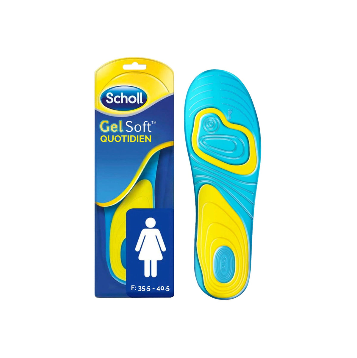 Scholl GelSoft Einlegesohlen für Damen für den Alltag - Größe 35.5-40.5