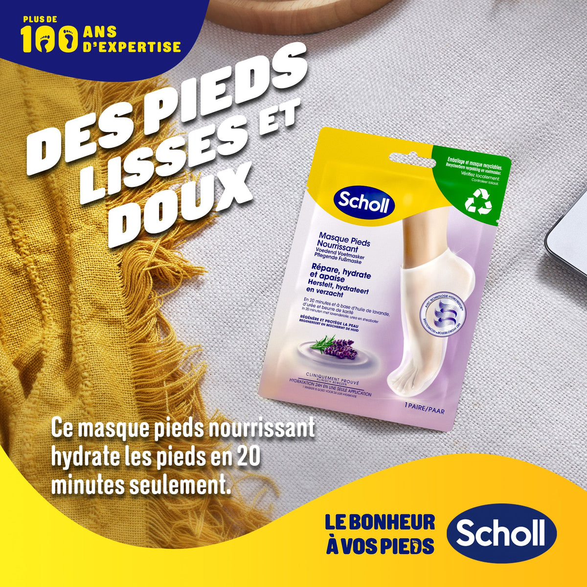 Scholl Masque Pieds Relaxant