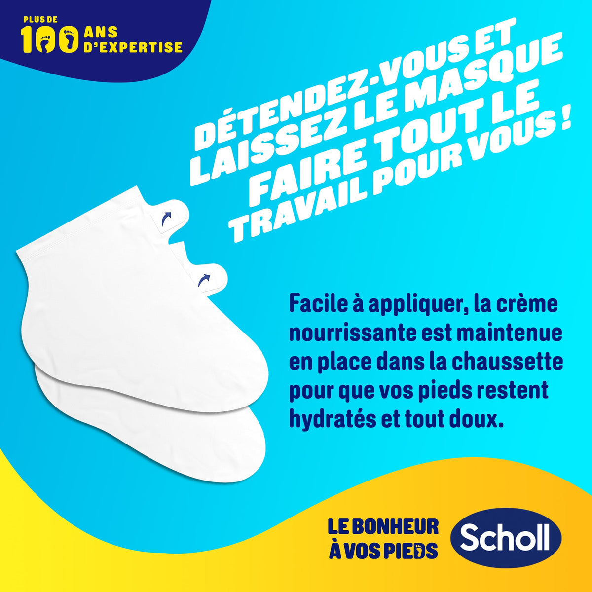 Maschera nutriente e idratante per piedi al miele e mandorla per pelle secca Scholl