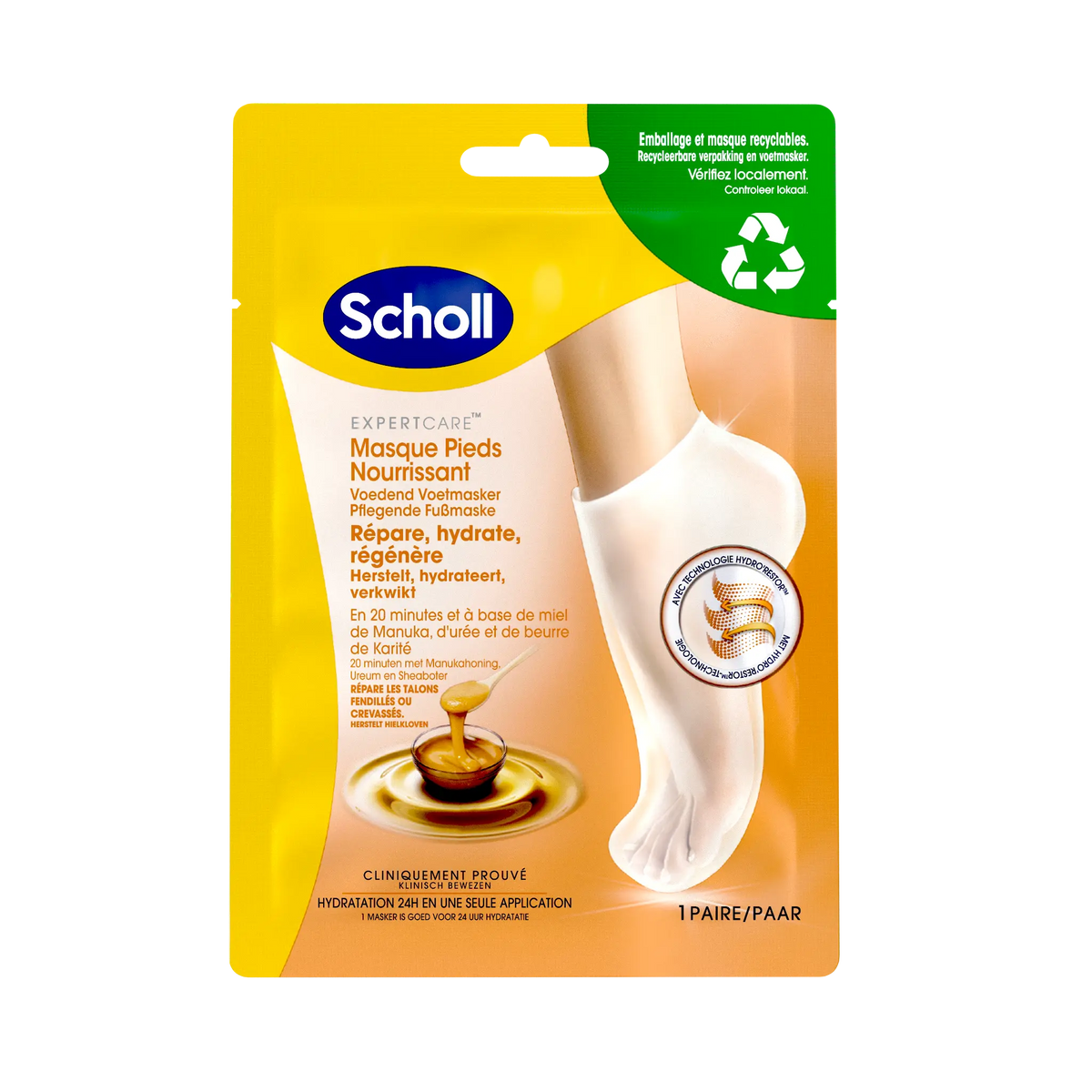 Scholl Expert Care Manuka-honning - 1 par