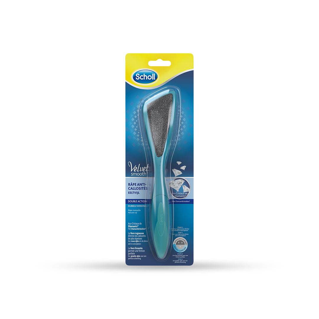 Scholl Double Action -jalkaraspi timanttikiteillä