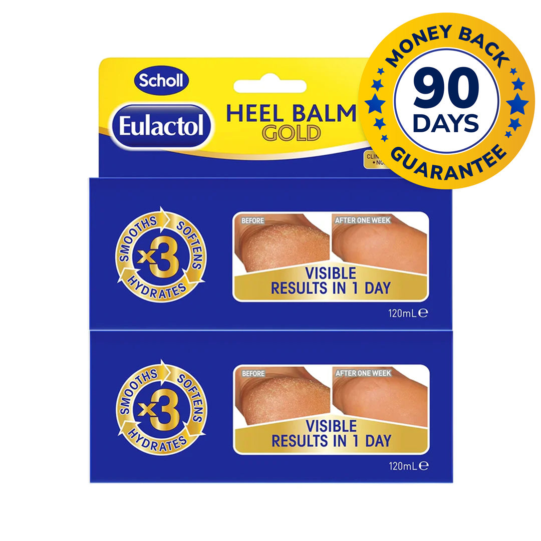 Scholl Eulactol Heel Balm Gold Twin Pack (2 x 120ml)