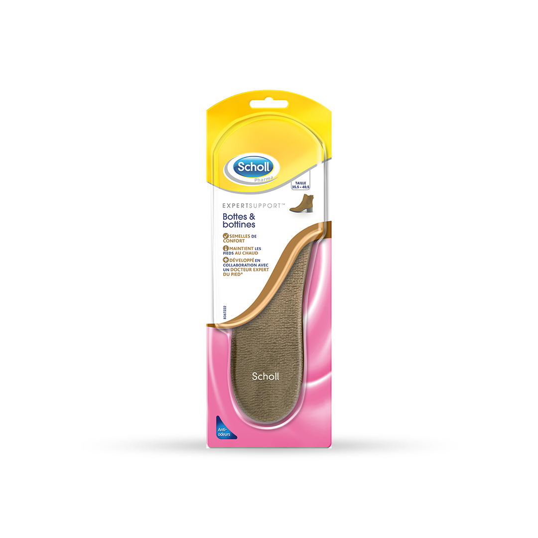 Palmilhas Scholl Expert Support para botas e botins, tamanho 35,5 a 40,5