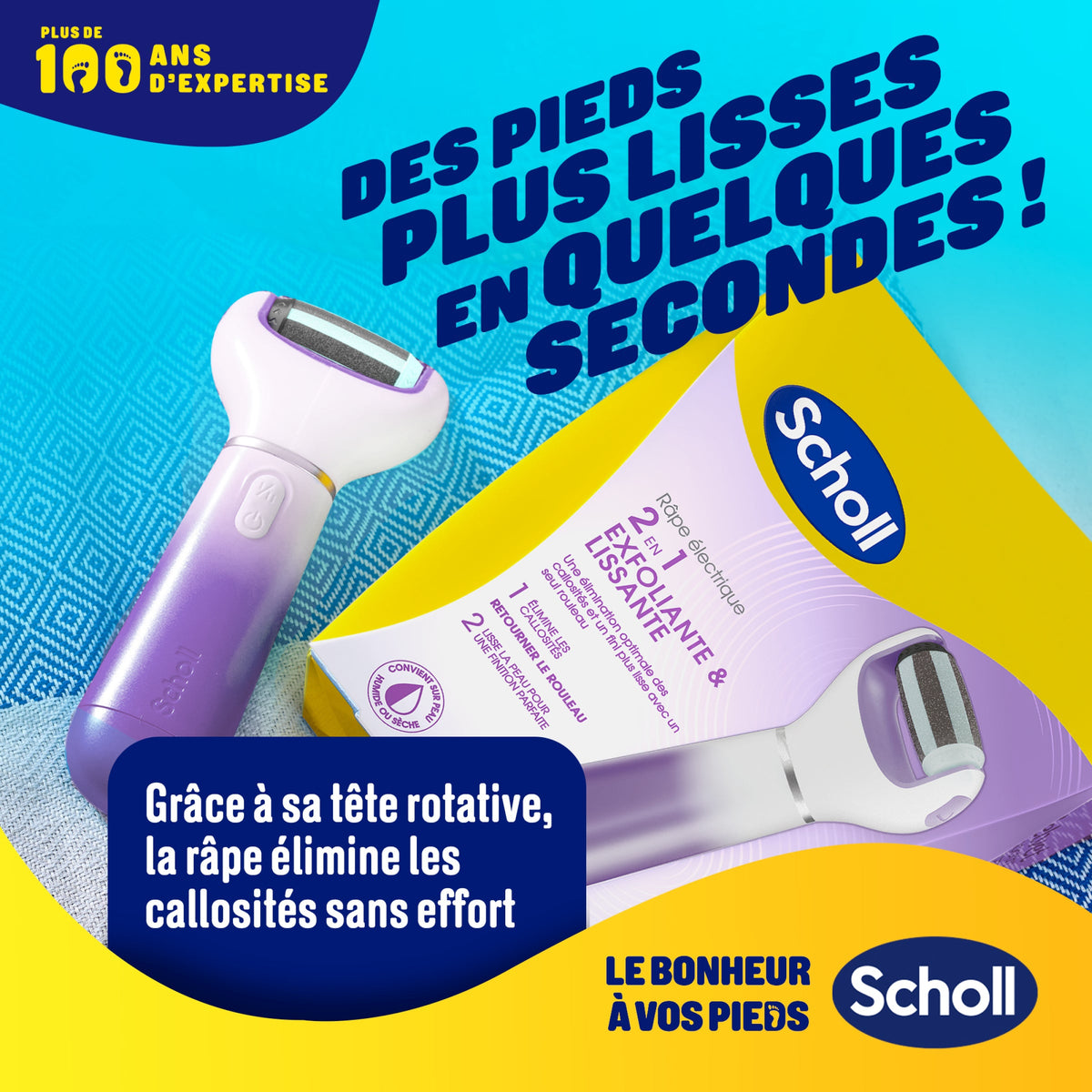 Coffret Scholl Râpe Electrique + Recharges 2 en 1