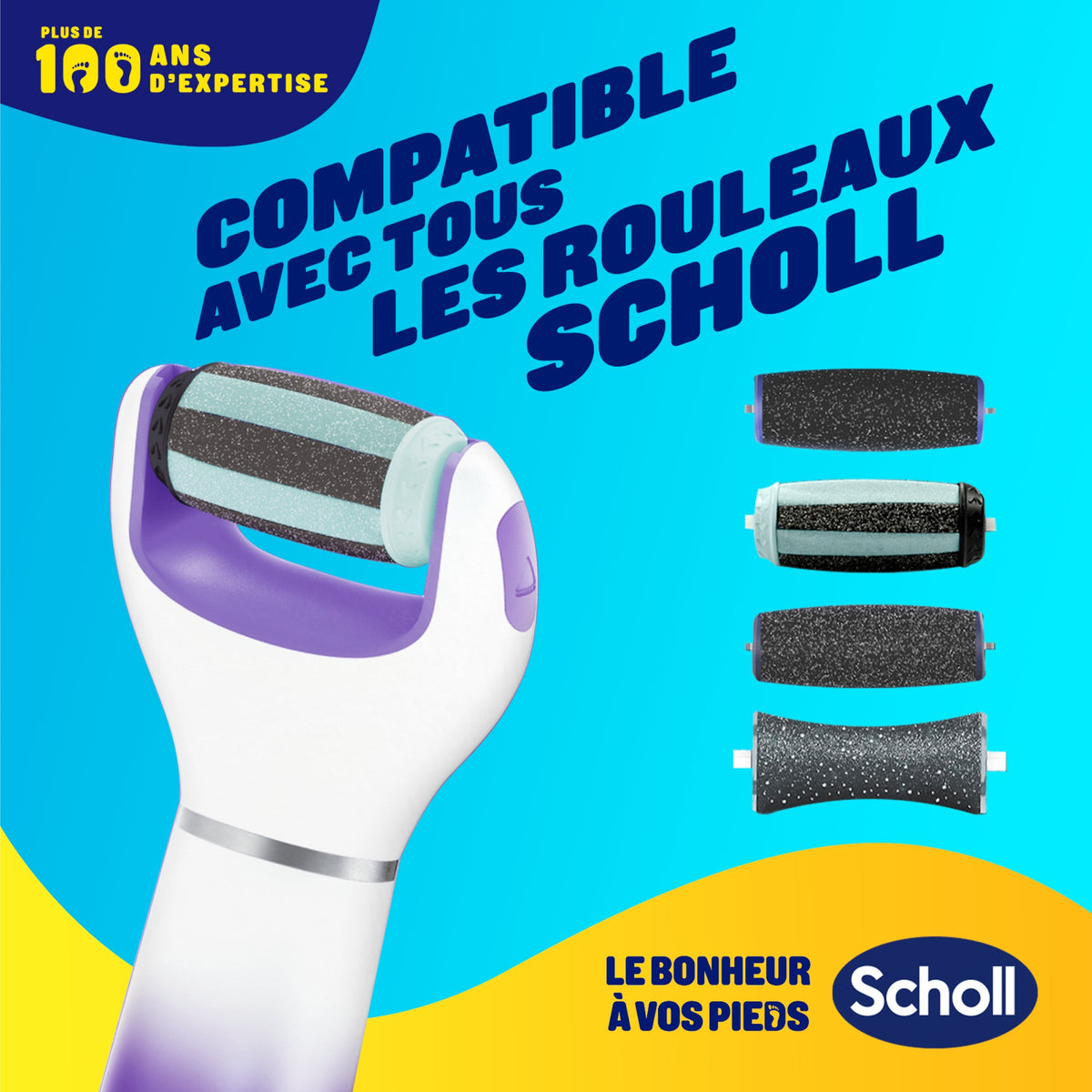 Coffret Scholl Râpe Electrique + Recharges 2 en 1