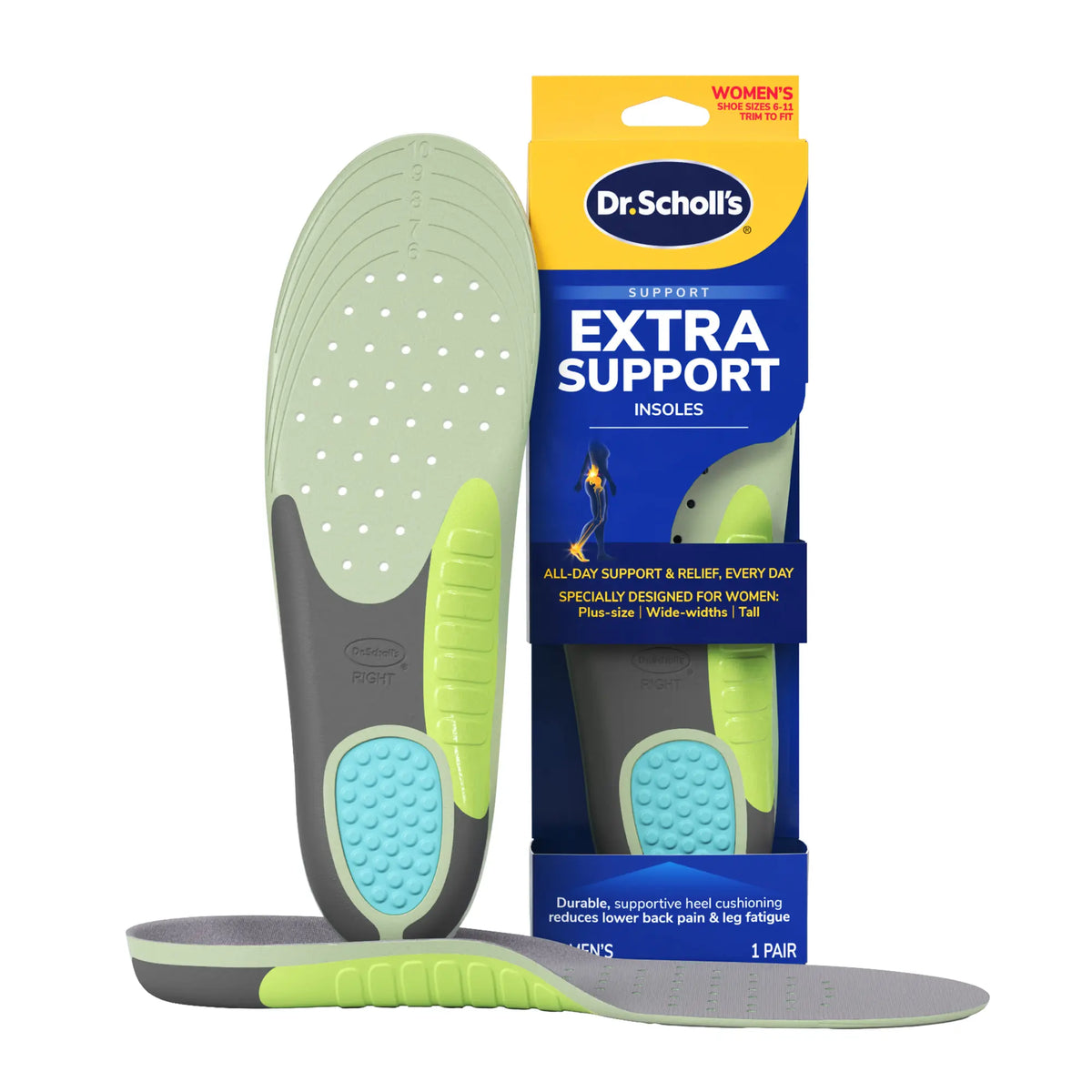 Dr. Scholl's Einlegesohlen mit zusätzlicher Unterstützung für Damen, UK-Größe 3.5-8.5