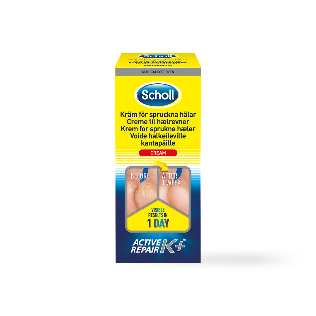 Scholl crème voor gebarsten hielen Active Repair K+ - 120 ml