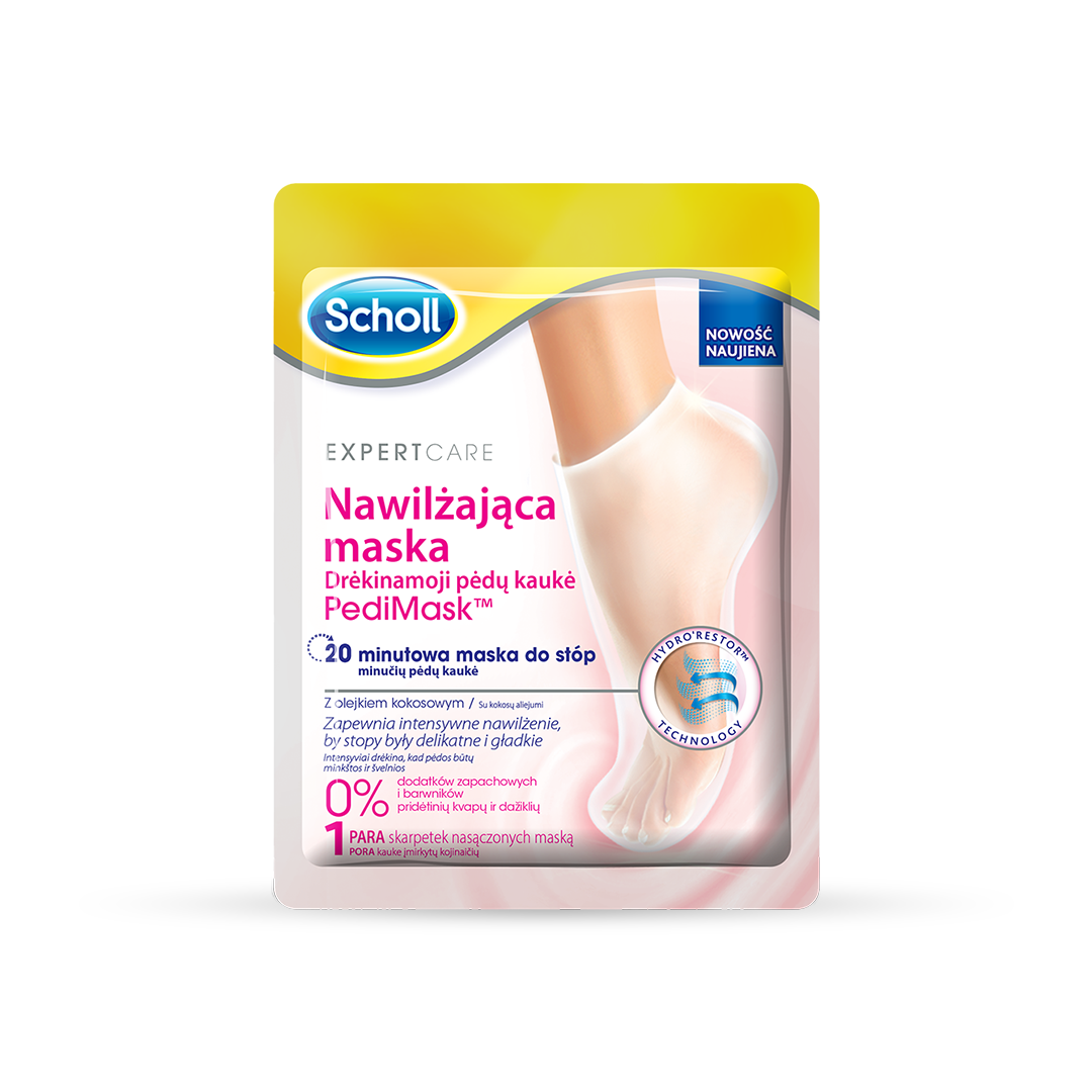 Scholl Expert Care™ PediMask™ Feuchtigkeitsspendende Fußmaske mit Kokosöl, 1 Paar