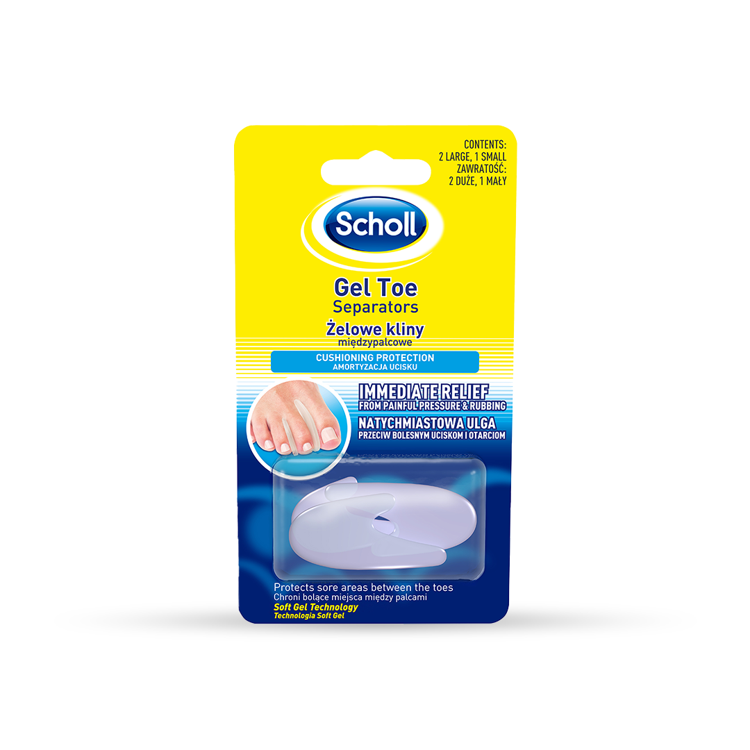Scholl gél lábujjköz-elválasztók, 3 db