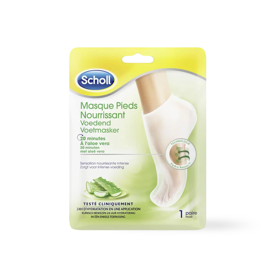 Scholl Expert Care Masque Pieds Nourrissant Aloe Vera - 1 paire