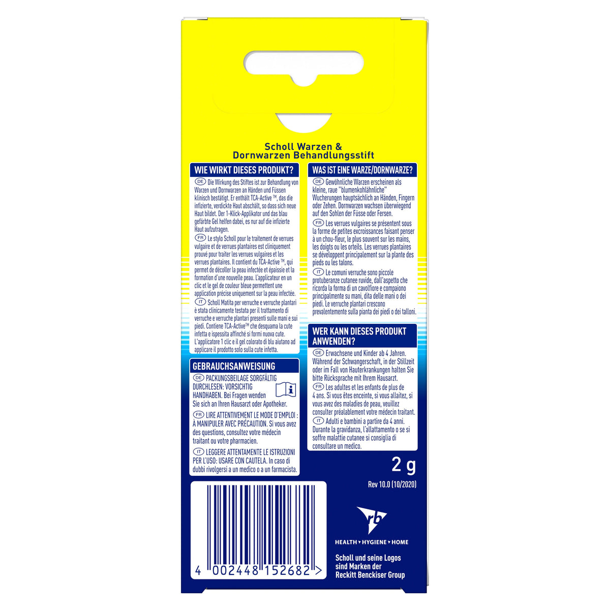 Scholl Site DE Aid Scholl Warzen & Dornwarzen Behandlungsstift, 2g
