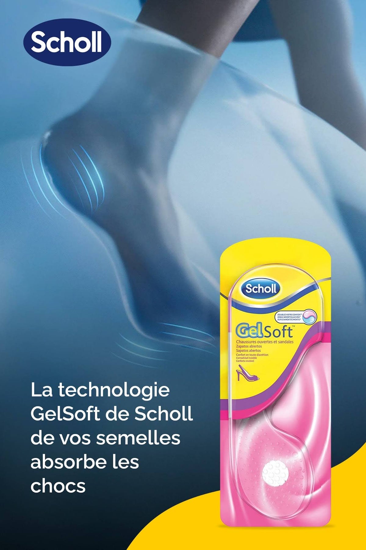 GelSoft-pohjalliset naisille avokenkiin