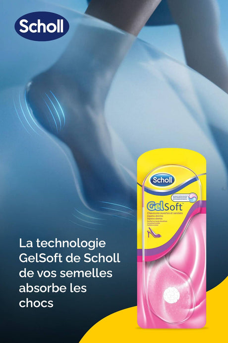 Semelle Gel Soft pour Elle Chauss. Ouvertes