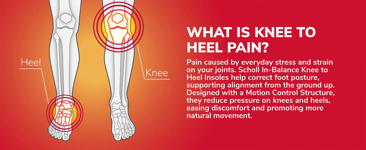 Everyday Knee to Heel Pain Relief Insoles Large