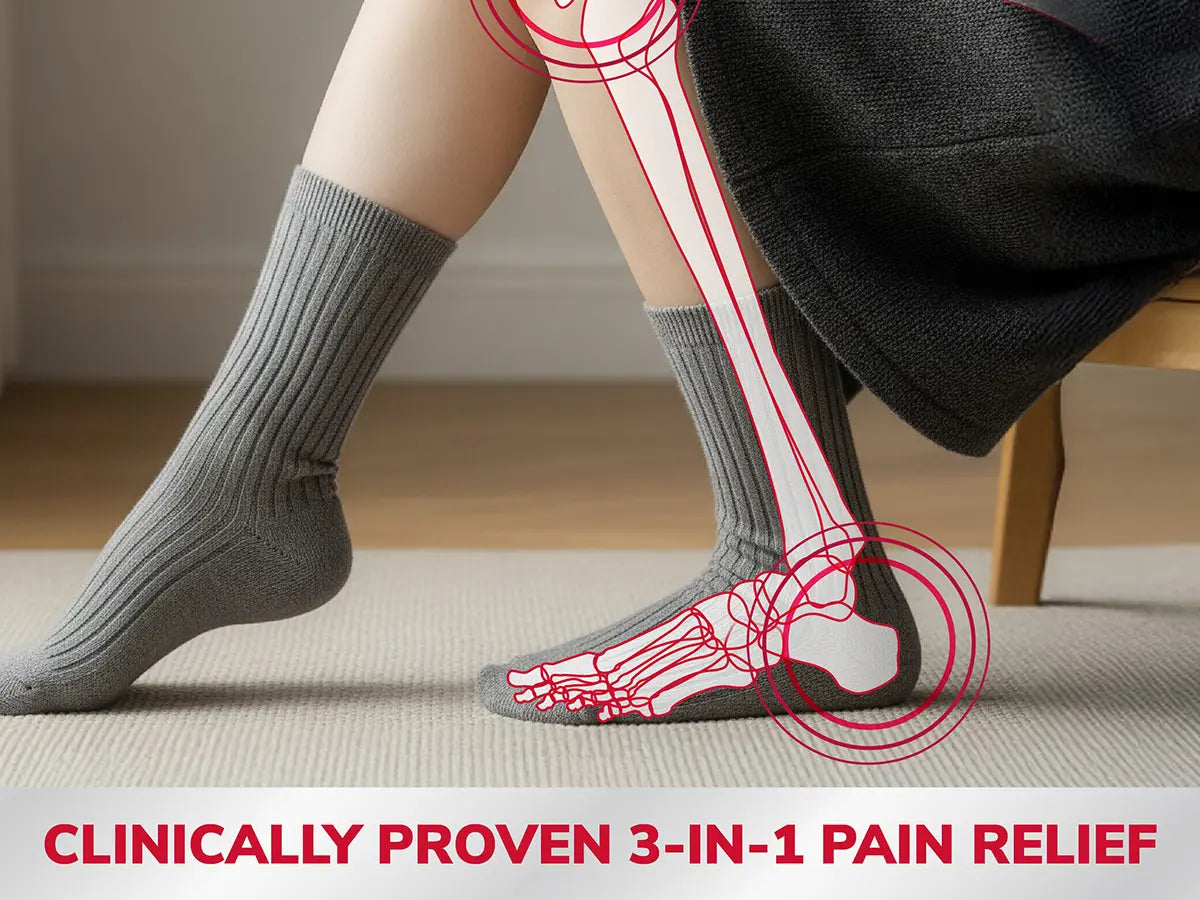 Everyday Knee to Heel Pain Relief Insoles Large