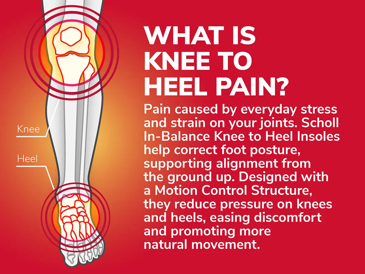 Everyday Knee to Heel Pain Relief Insoles Large