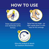 Dr. Scholl’s™ Foot Antiperspirant Spray with Sweat Protection – 48H Odour Protection (150ml)