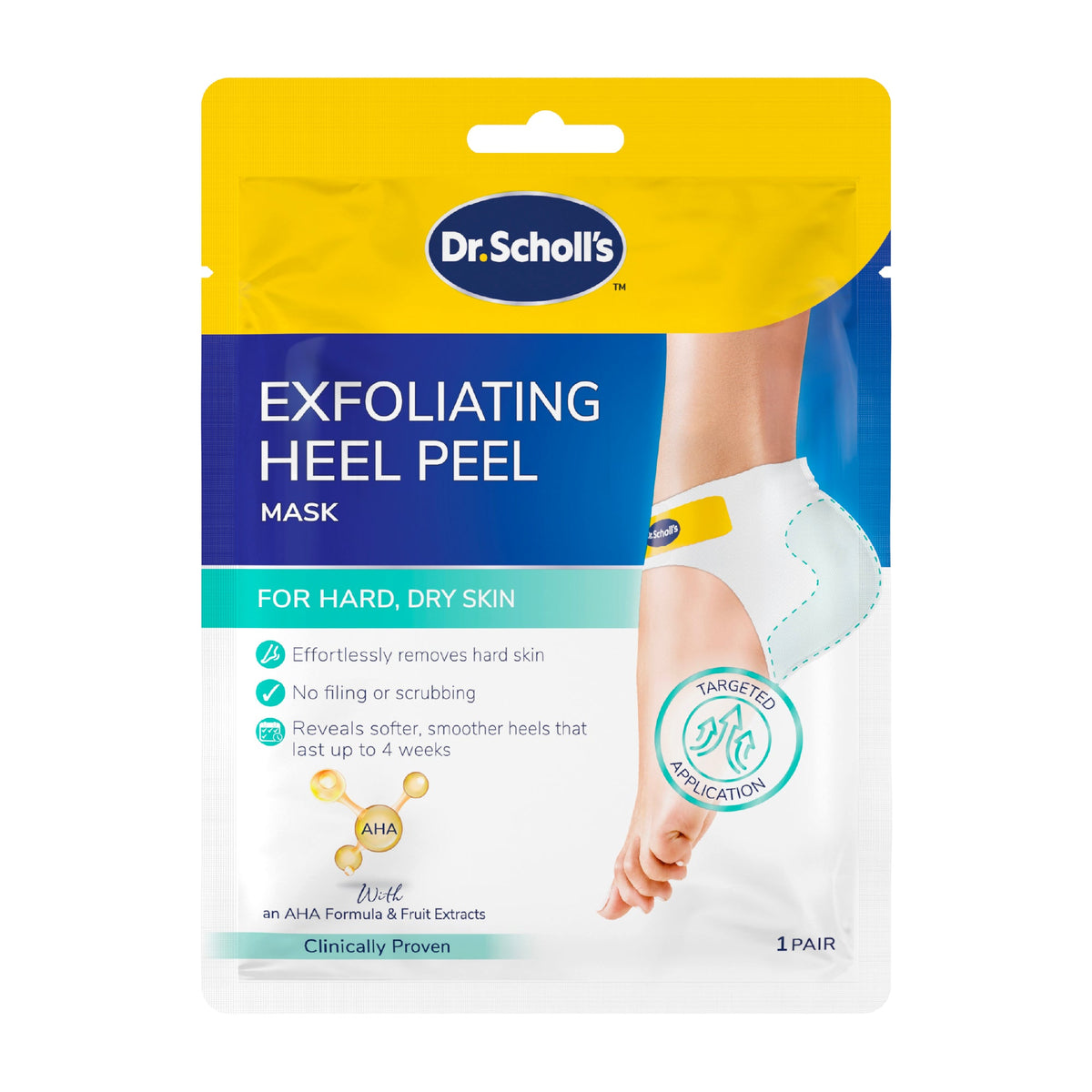 Dr. Scholl’s™ eksfolierende hælmaske