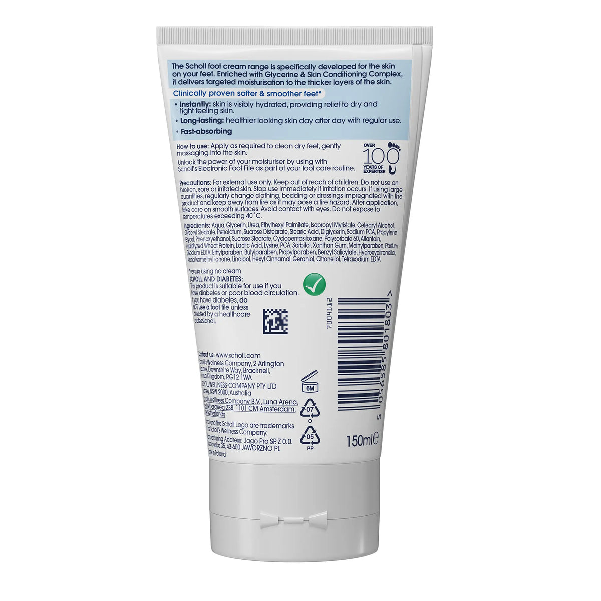 Scholl Hydration Boost for Dry Skin Foot Cream 150ml
