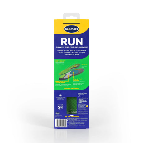 Dr. Scholl’s™ Run Shock Absorbing Insoles, AUS Shoe Size 7-13