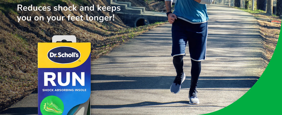 Run Shock Absorbing Insoles - Large