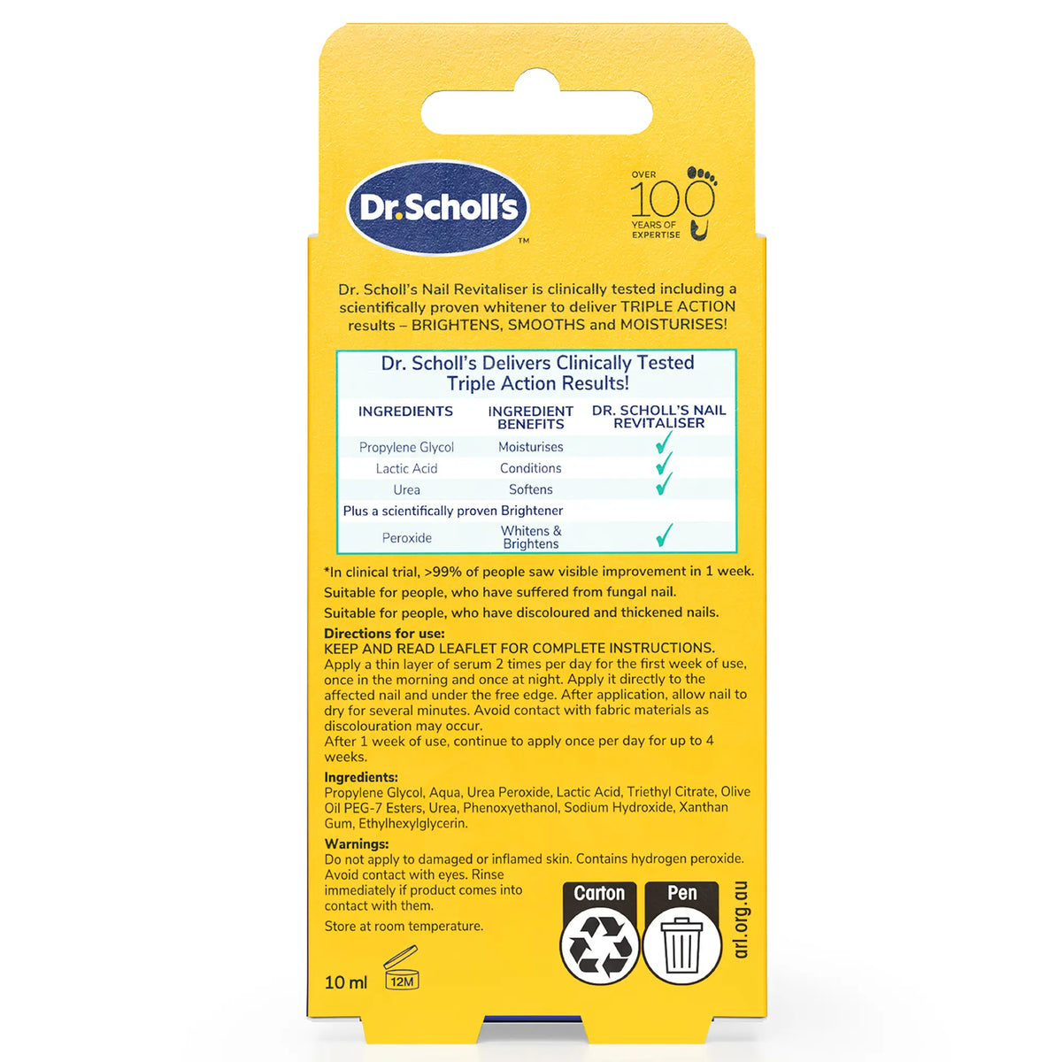 Serum rewitalizujące do paznokci Dr. Scholl's™ 10 ml