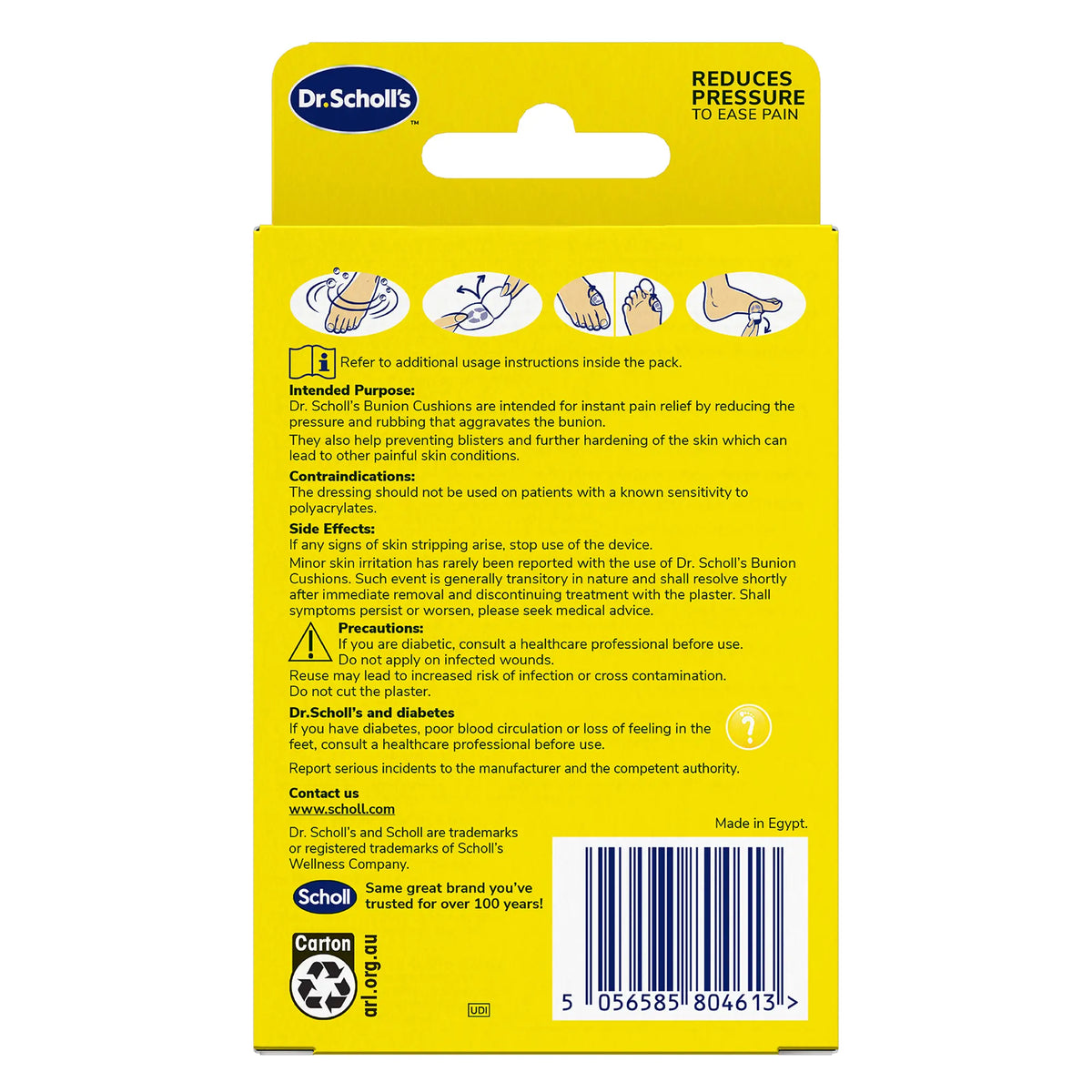 Dr. Scholl’s™ Bunion Cushions with Hydrogel Technology, Pack of 5