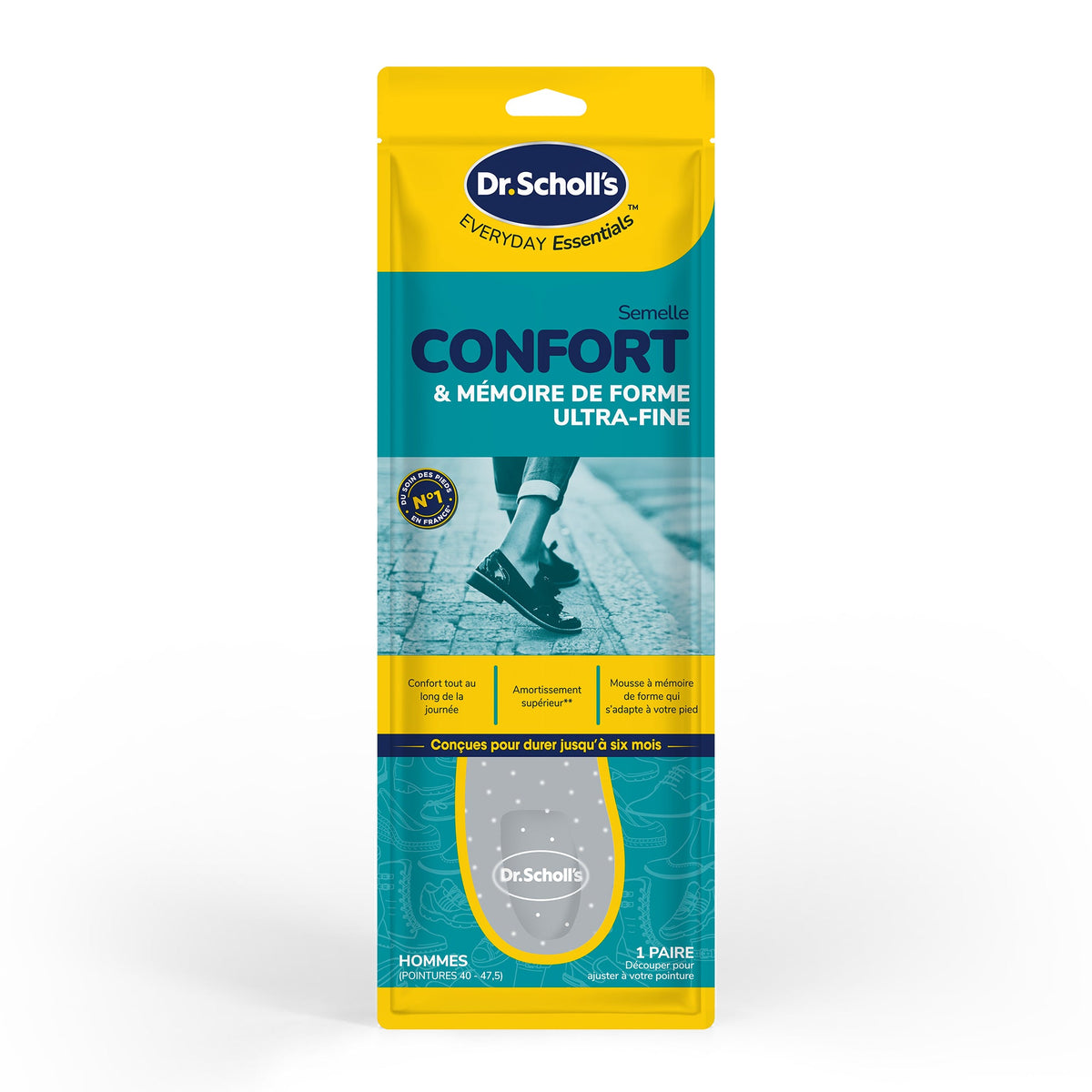 Soletta Comfort & memoria di forma ultra sottile - dal 40 al 47,5