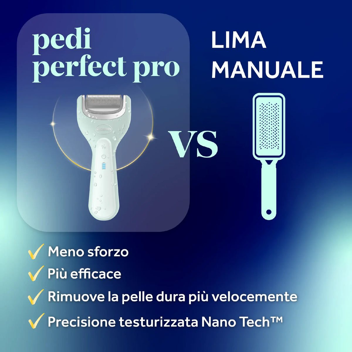 Pedi Perfect Pro professionell elektrisk fotpedikyr