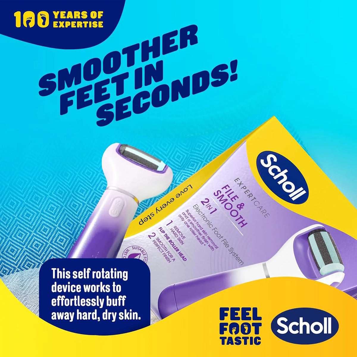Scholl Care 2-in-1 Expert Care Foot File Roller Head Refill