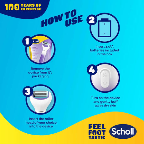 Scholl Care 2-in-1 Expert Care Foot File Roller Head Refill