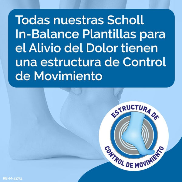 Palmilhas Scholl In-Balance para o calcanhar e o tornozelo