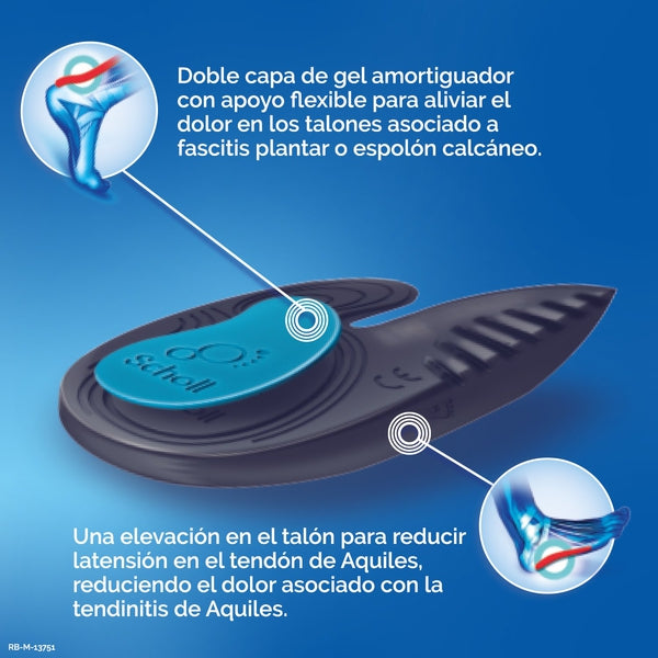 Palmilhas Scholl In-Balance para o calcanhar e o tornozelo