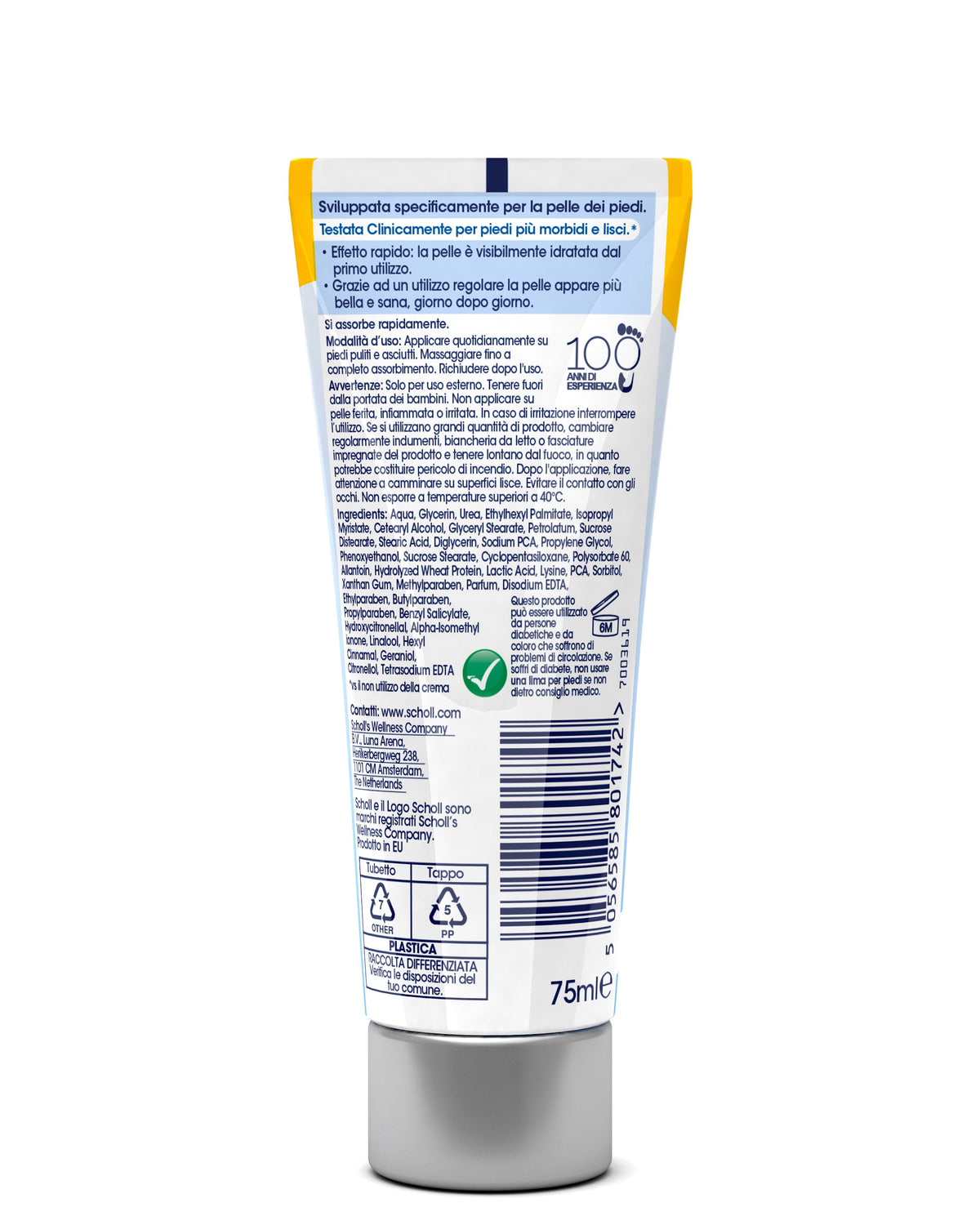 Fugtighedscreme til tørre fødder Hydration Boost 75 ml