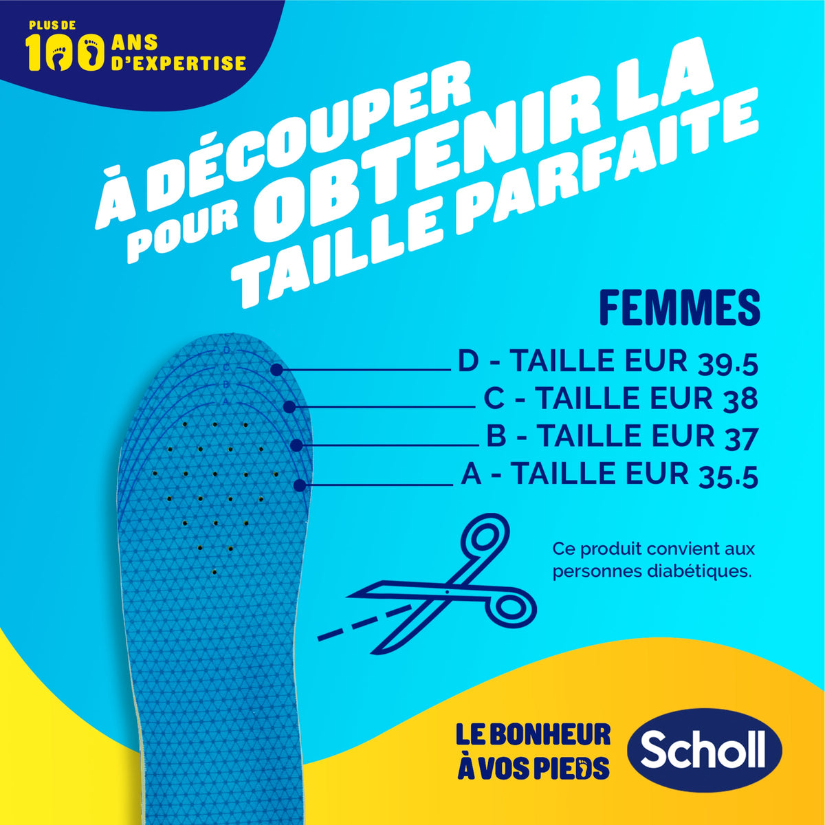 Scholl GelActiv avslappende innleggssåler - størrelse 35.5-40.5