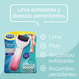 Râpe électrique Scholl pour les pieds avec recharge exfoliante