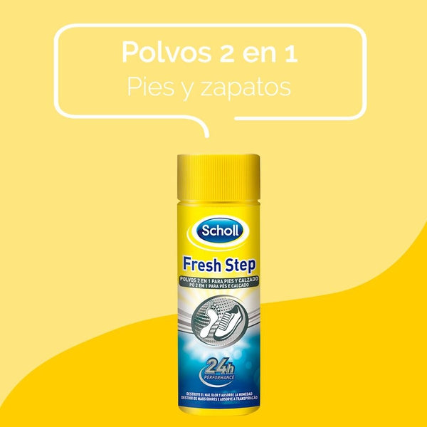 Scholl Fresh Step polvere 2 in 1 per piedi e scarpe