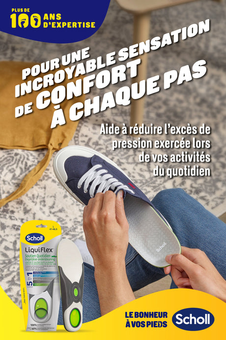 Semelles Scholl LiquiFlex Soutien Quotidien Hommes Pointure 41-46.5