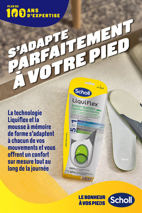 Semelles Scholl LiquiFlex Soutien Quotidien Hommes Pointure 41-46.5