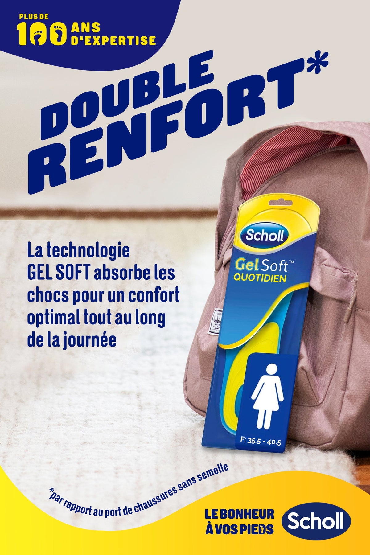 Scholl GelSoft Einlegesohlen für Damen für den Alltag - Größe 35.5-40.5