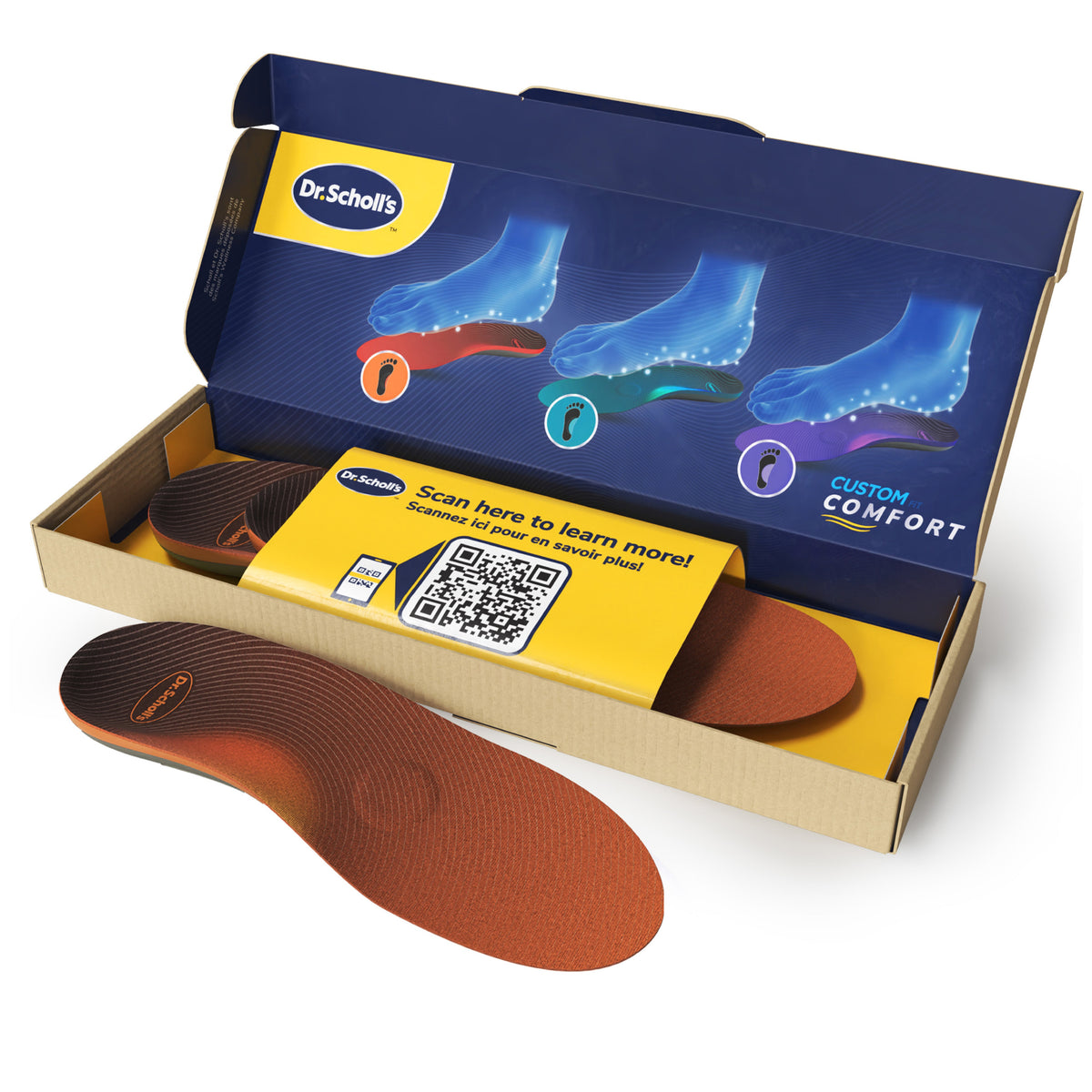 Dr. Scholl's Custom -mukavuuspohjalliset - matala jalkaholvi