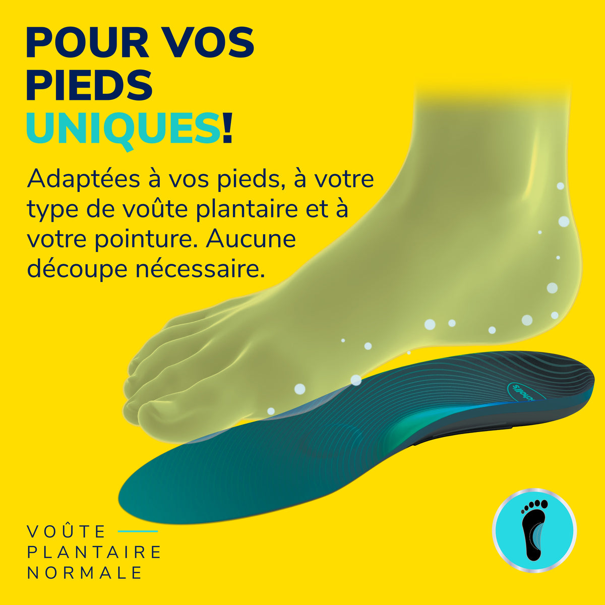Dr. Scholl's Custom-comfortinlegzolen - normale voetboog