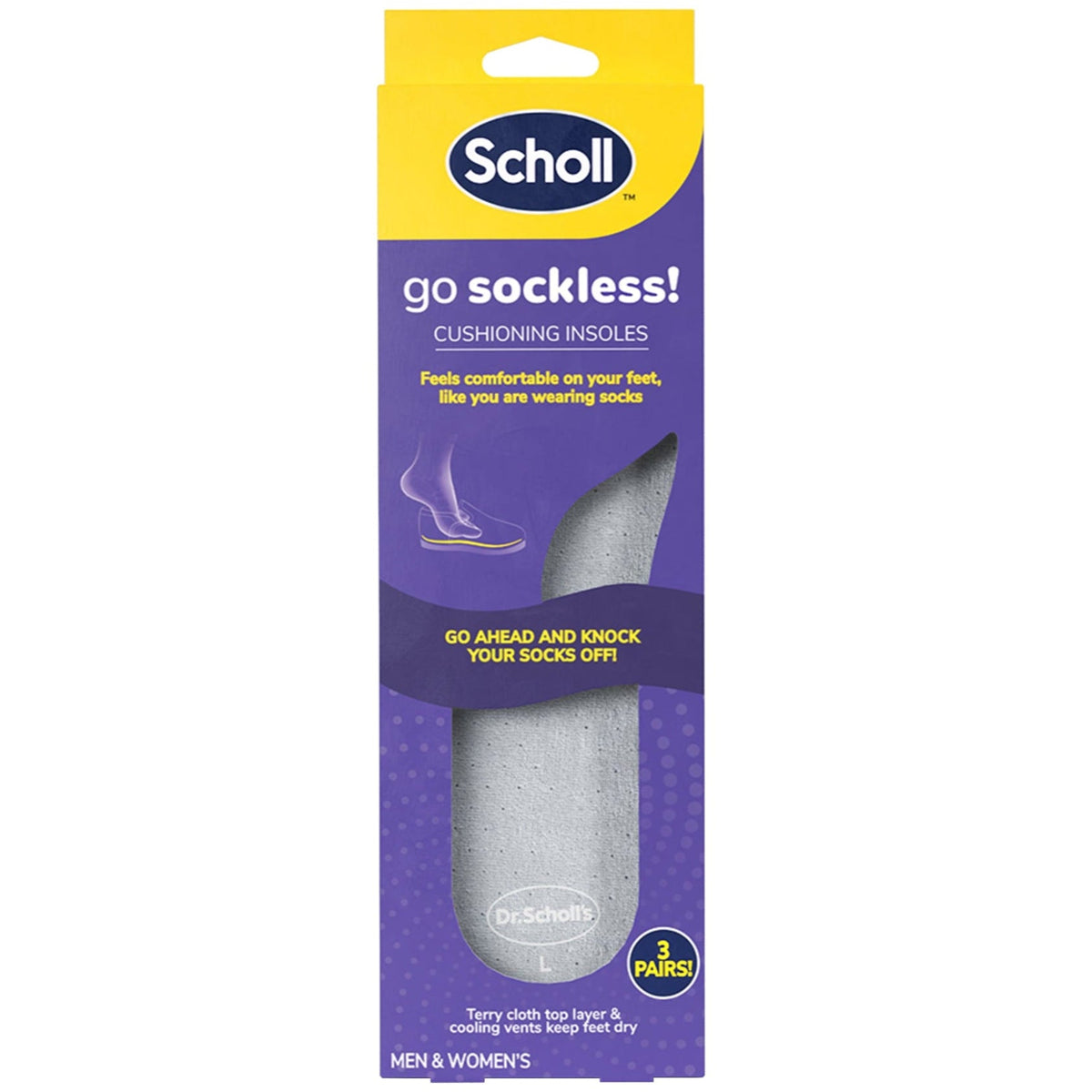 Scholl Go Sockless Insole