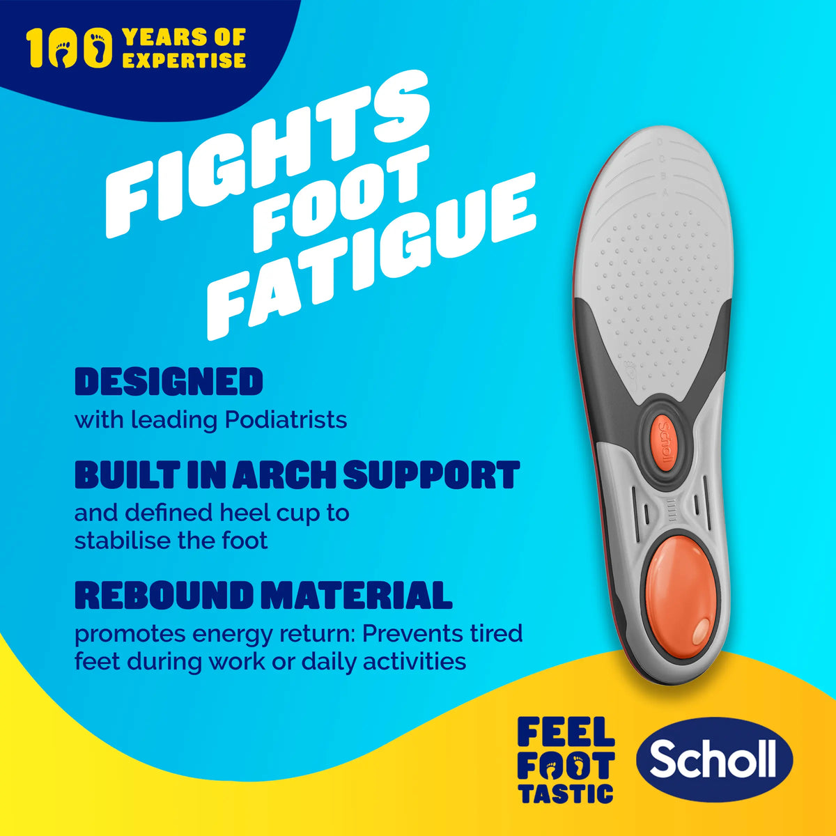 Scholl LiquiFlex™ innleggssåle med ekstra støtte (Small)