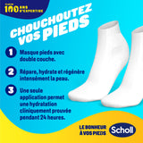 Máscara nutritiva para pés Scholl com mel de manuka