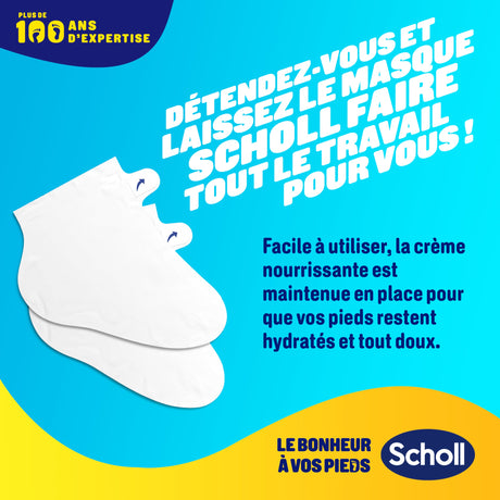 Masque Nourrissant Pour Pieds Scholl au Miel de Manuka